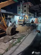 The installation of pipes for draining waste water thumbnail