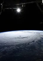 Space Station Flight Over Hurricane Lane thumbnail