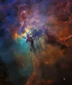 Lagoon Nebula – This colorful image is taken by NASA’s Hubble Space Telescope thumbnail